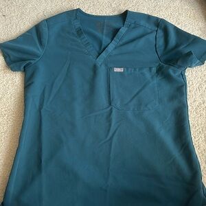 Figs Caribbean blue scrub top